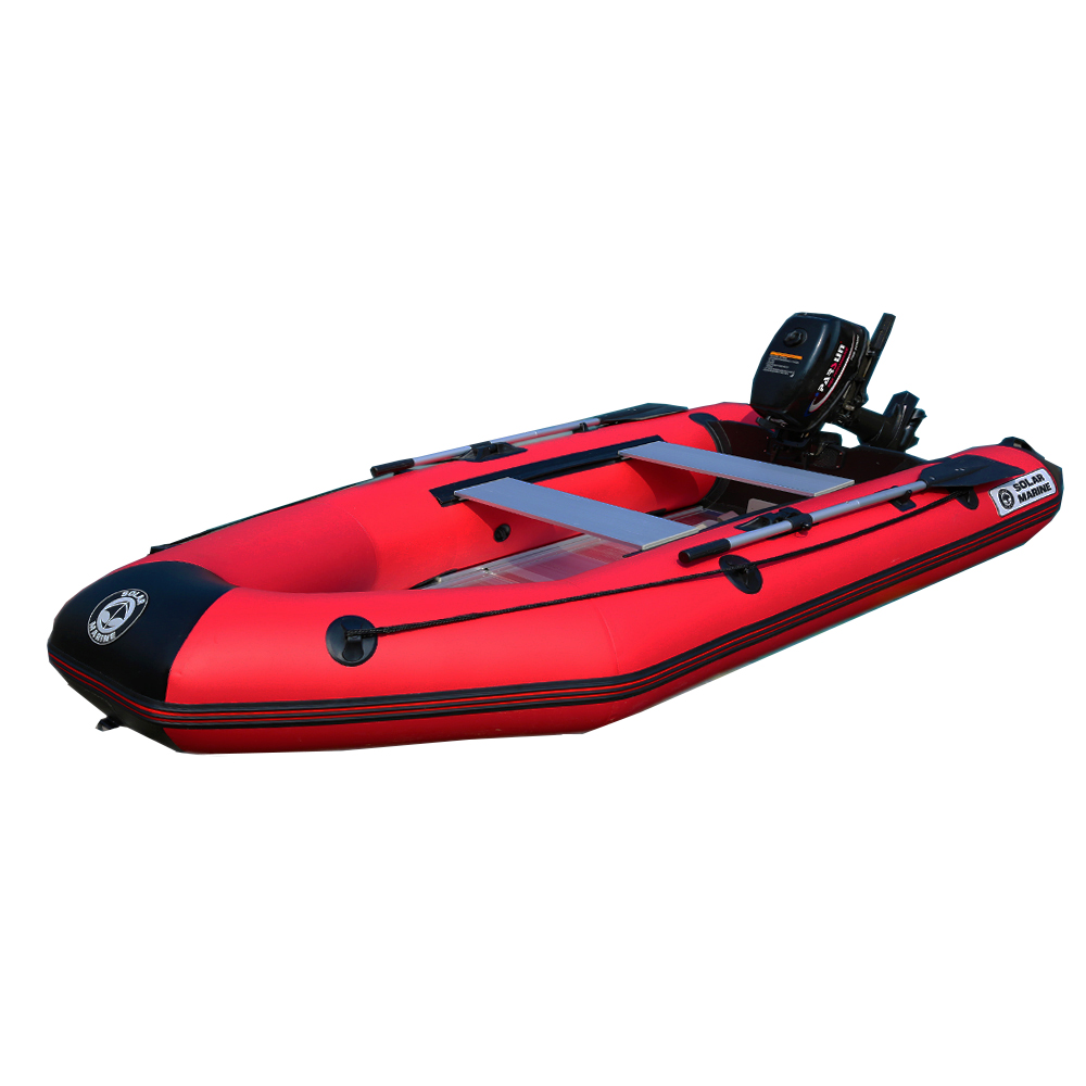 Solarmarine 3 человека 230 см штурмовая лодка длиной ПВХ надувная алюминиевая напольная скоростная лодка