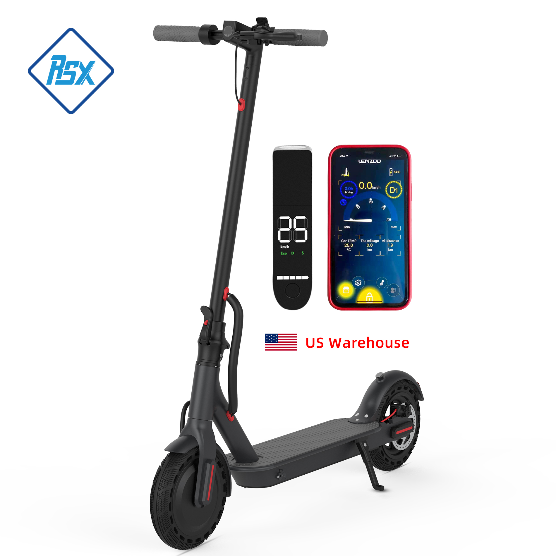 DDP Free Duty American US Warehouse Бесплатная Прямая доставка 36 в 10 Ач 350 Вт скейтборд складной электрический скутер для взрослых Электрический скутер