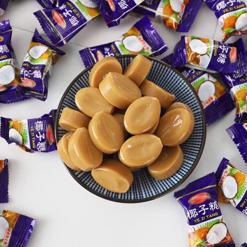 Кокосовые ароматизированные Твердые конфеты оптом повседневные закуски dulces de china