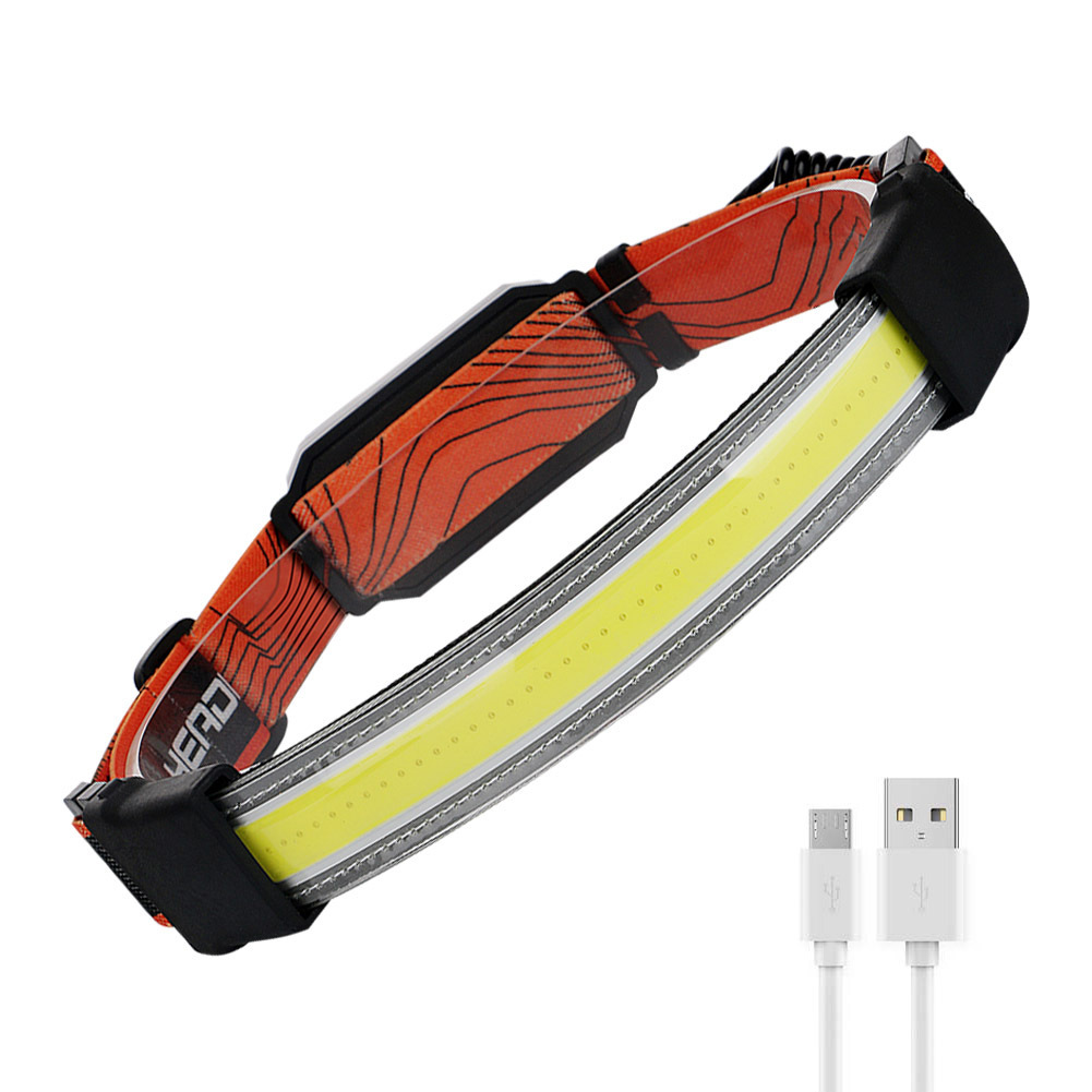NIA-H4 Micro USB 500lm Кемпинг Перезаряжаемый cob светодиодные фары сенсор фар