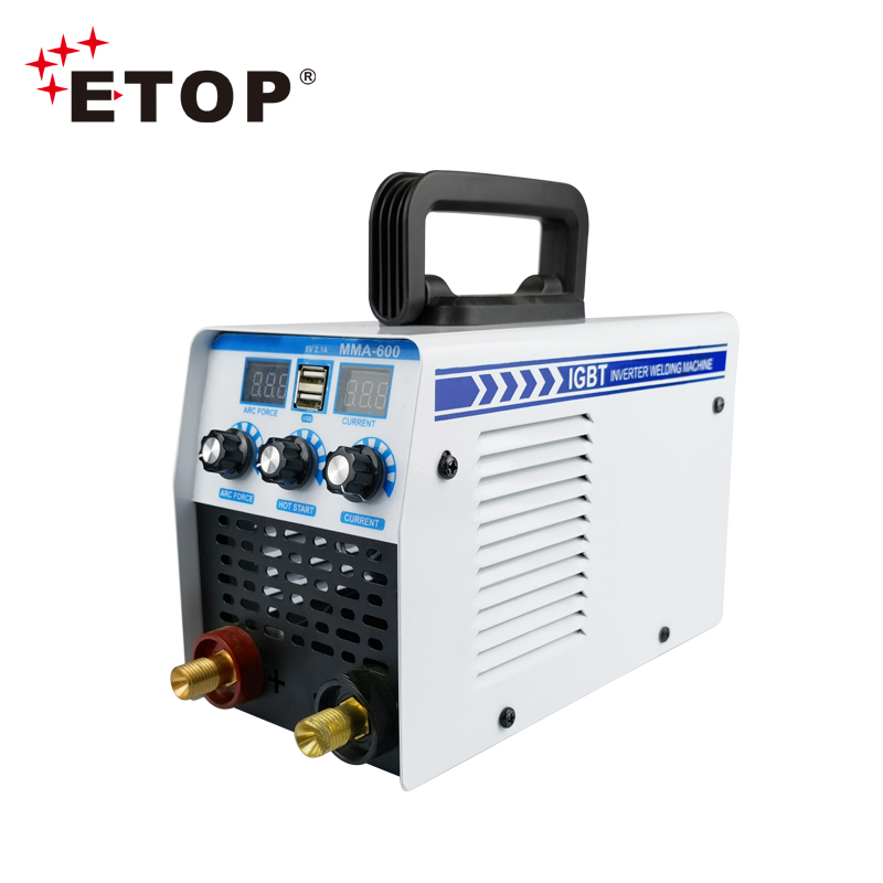 ETOP новая модель 220 В многофункциональный сварочный аппарат MMA с двойным USB-интерфейсом для продажи