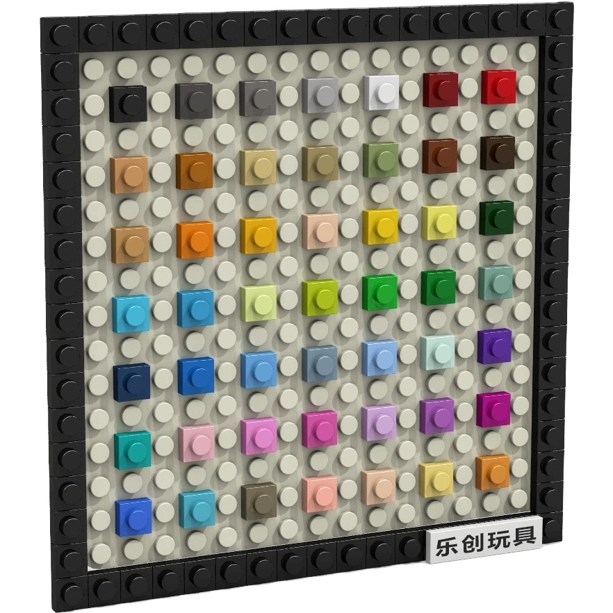 DIY Small Creative Granular Building Blocks Parts Wall Mosaic Pixel Paint Accessories Compatible with Most Building Blocks Sets