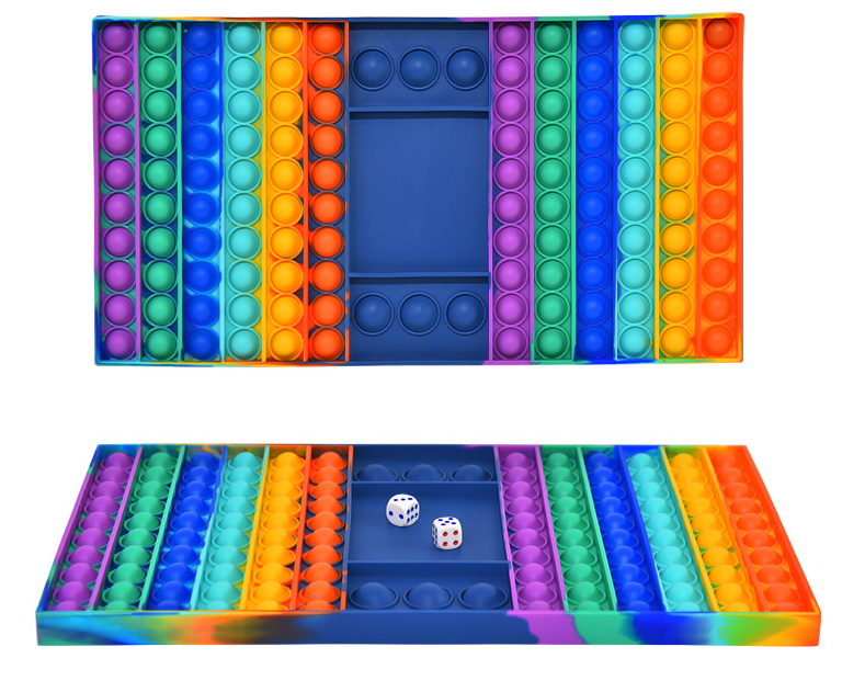 Chinese Fun A Poppet Pops it Bubble Sensory Popits Toys Push Popiting Simple Stress Silicone Fidget Toys For Child