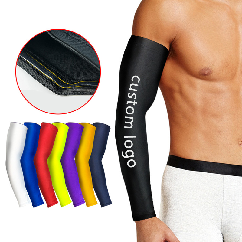 2021 hot sale custom logo arm guard extended wrist sports elbow sleeve for men and women