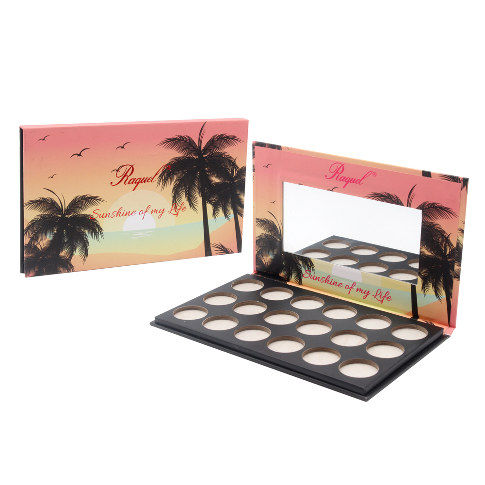 Custom cardboard paper empty eyeshadow palette box