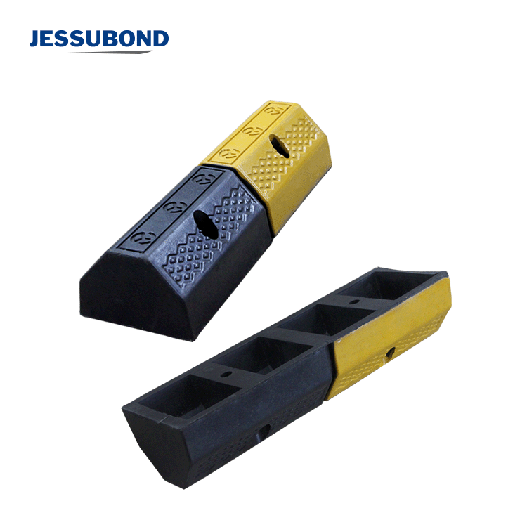Black yellow plastic rubber parking curb price wheel stopper wheel bumper