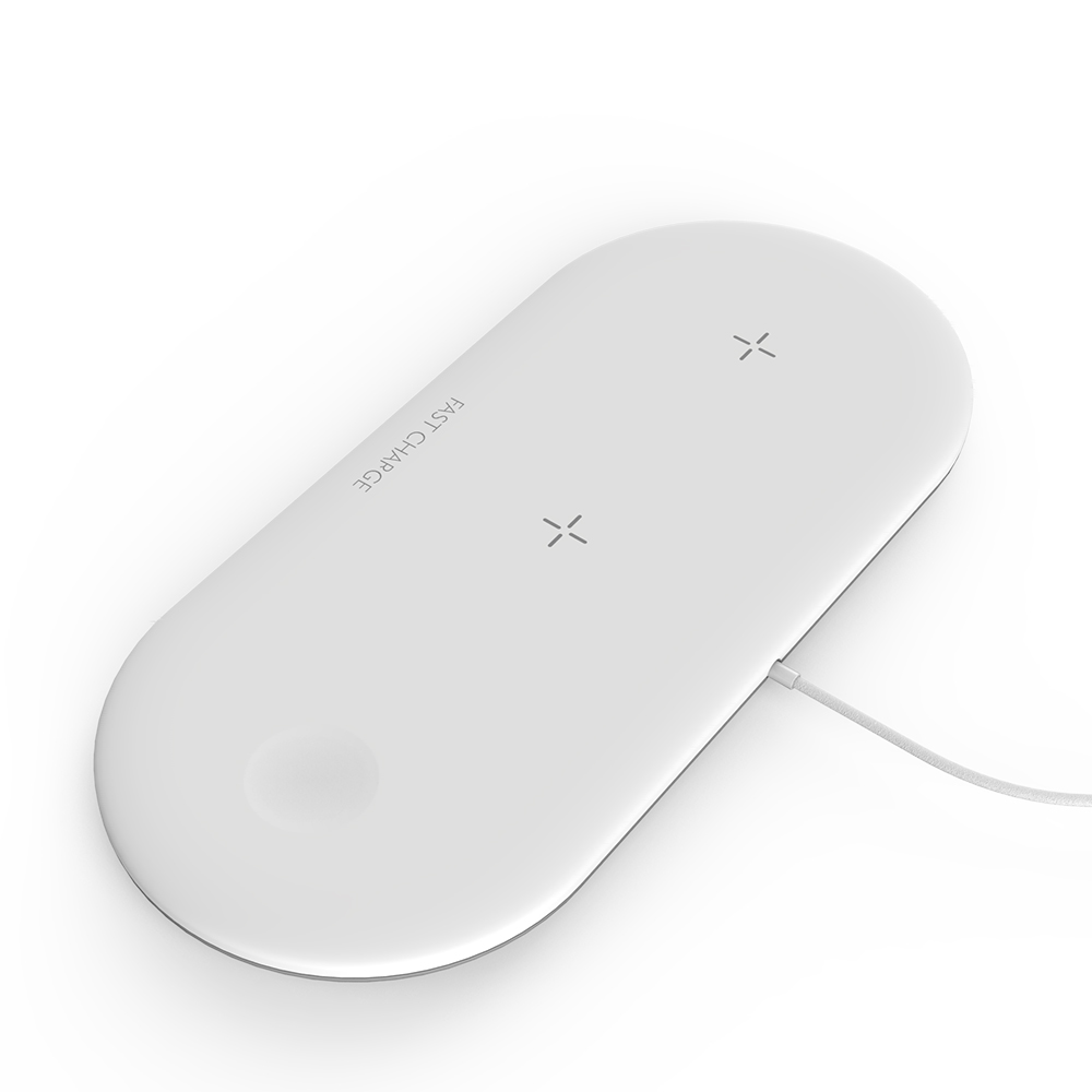 3 in 1 Qi Wireless Charger Fast Charging Pad 10W Phone Charging Pad Ultra Slim for iWatch iPhone Samsung