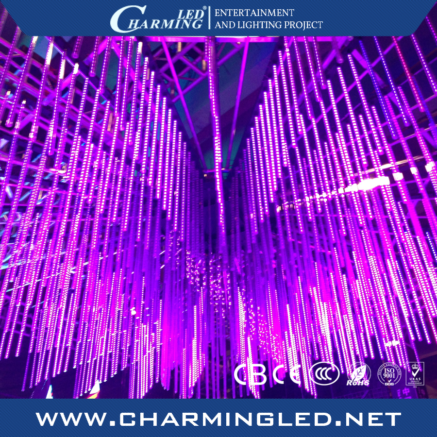 3D Светодиодная лента освещение dmx led rgb метеоритный свет трубки