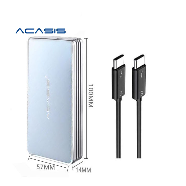 Корпус для SSD Acasis USB4.0 M.2, 40 Гбит/с, M2 NVMe, совместим с Thunderbolt 3 4, USB 4,0, Type C для ноутбука
