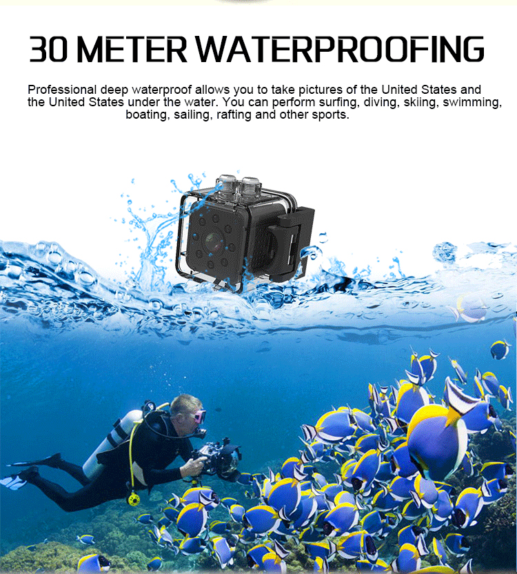 SQ23 HD camera outdoor waterproof WIFI infrared night vision sports DV ultra wide angle small camera video camera