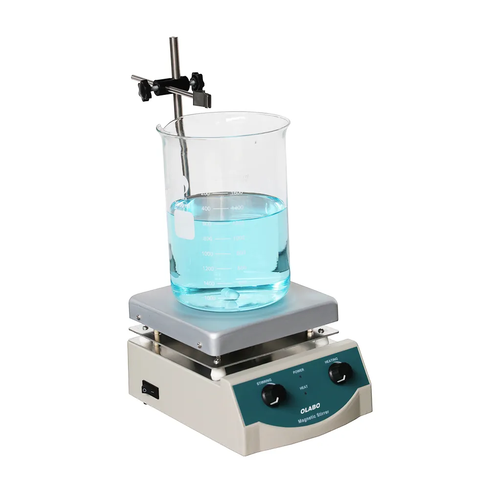 OLABO Automatic Stirring And Heating Mechanical Magnetic Stirrer With Stainless Steel Hot Plate