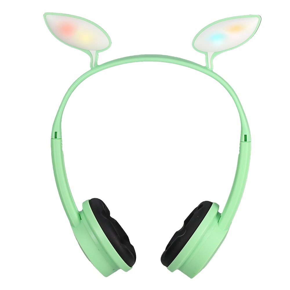 Christmas Gift Blue tooth Cute LED Cat Ear Wireless Kids Headphones Gaming Headset with Mic
