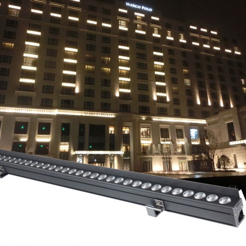 Контур Dmx512 внешний фасадный светильник для отеля светодиодный настенный светильник rgbw наружный