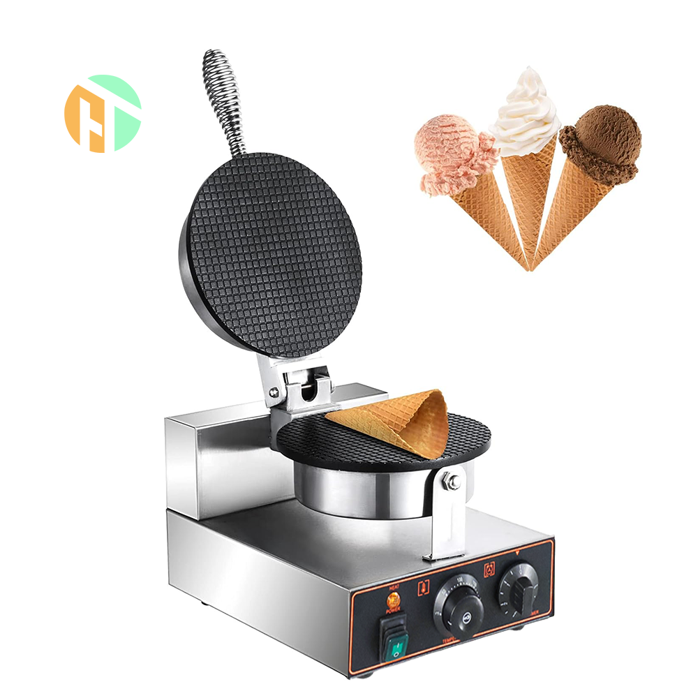 Multi function Wholesale Snack Equipment with removable plates ice cream waffle cone maker machine