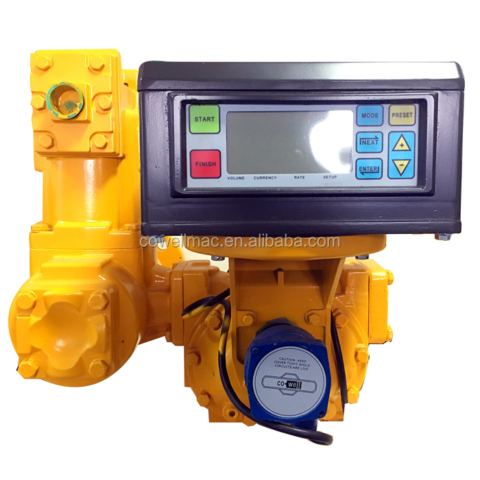 electronic digital LCD display flow meter counter register with control box