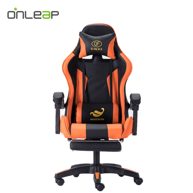 ONLEAP CSJ01OG PVC and PU Modern Red Game Chair Gaming