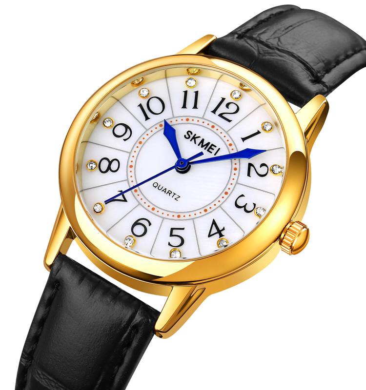 Classical Roman Number SKMEI 1823 Ladies Watch Gold Montre Quartz Women Watch