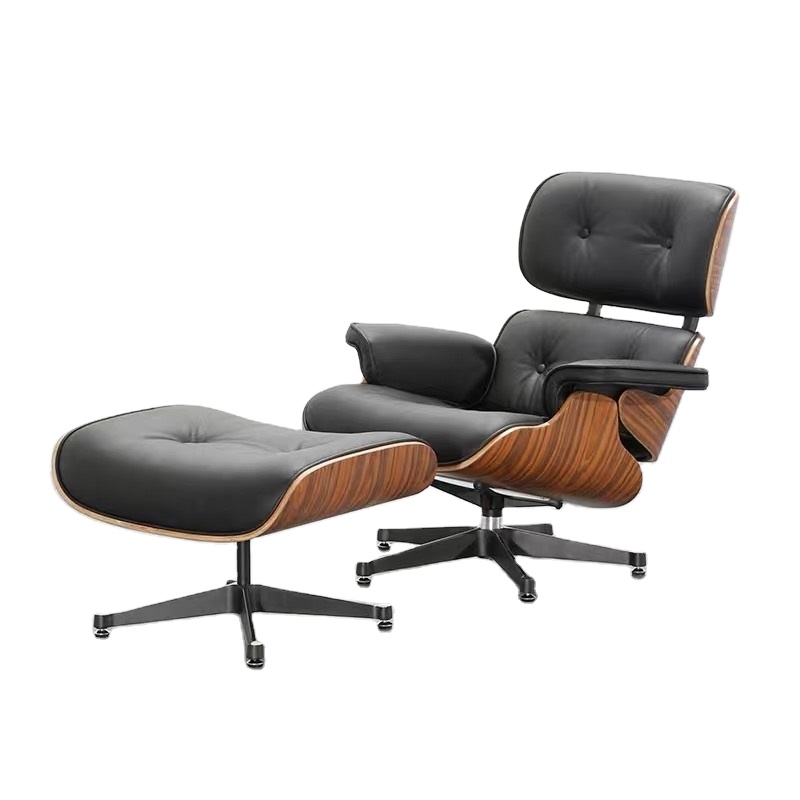 Modern Classic Lounge Chair chaise furniture designer lounge chair real leather Swivel Chair Leisure