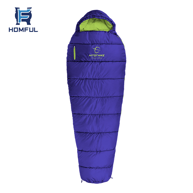 HOMFUL яркий спальный мешок с капюшоном для кемпинга, для холодной погоды