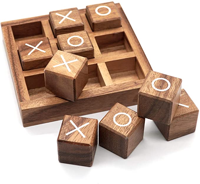 Игра JUNJI Tic Tac Toe для детей и семьи, деревянные настольные игры, кофейный столик, Декор, семейные игры, классическая настольная ночь