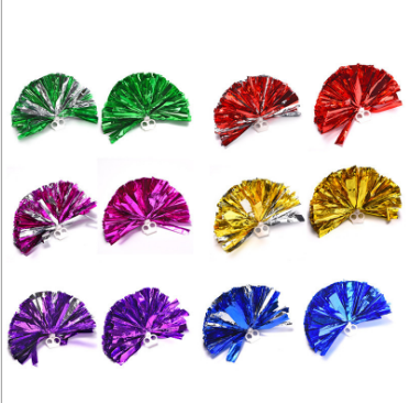 Colorful Pom Dance Performance shiny tinsel Cheering Flowers