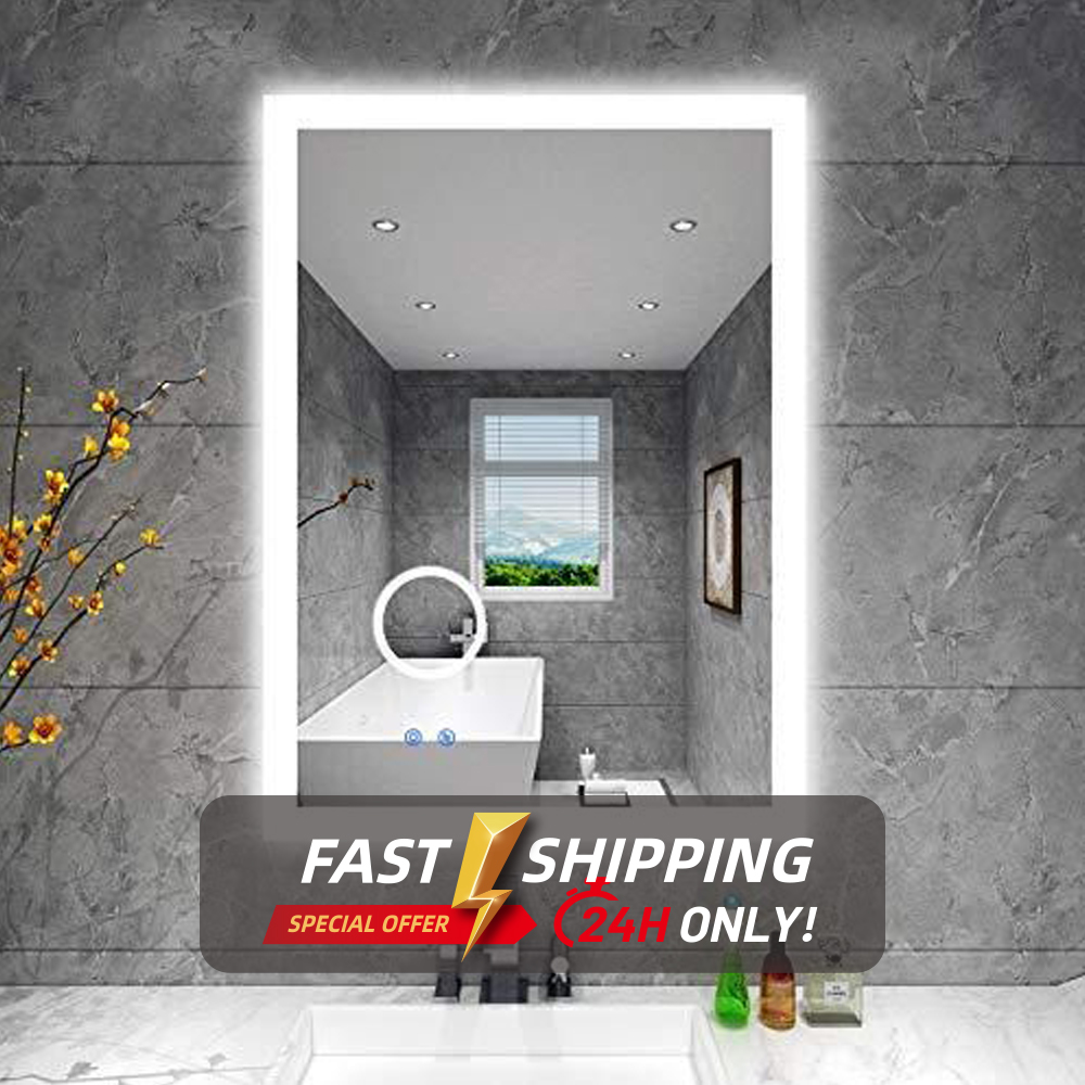 Hotel Wall Mounted LED Lighted Mirror Cabinet