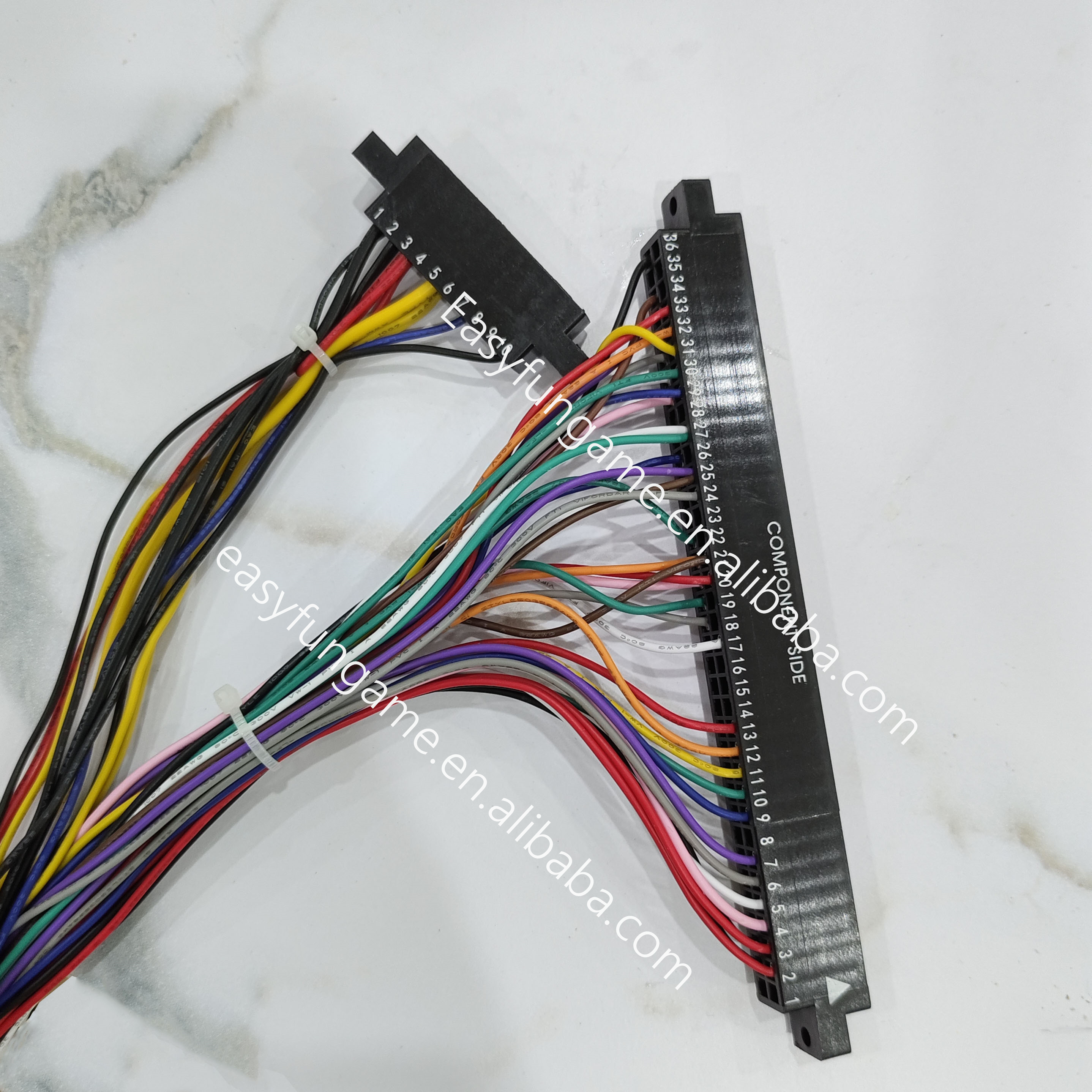 Hot sales HET Game Cable 72 Pin Cord 36 Pin 10 Pin Wire Harness For Gaming Machines