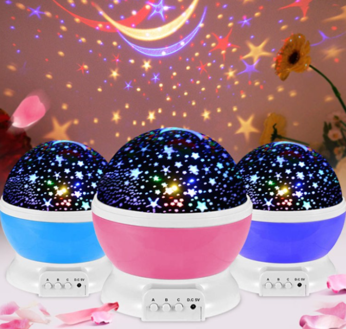 3D популярный Декор детской комнаты RGB океанская ночь мечта Луна Звезда лампа мастер Звездное небо Проектор светодиодные лампы