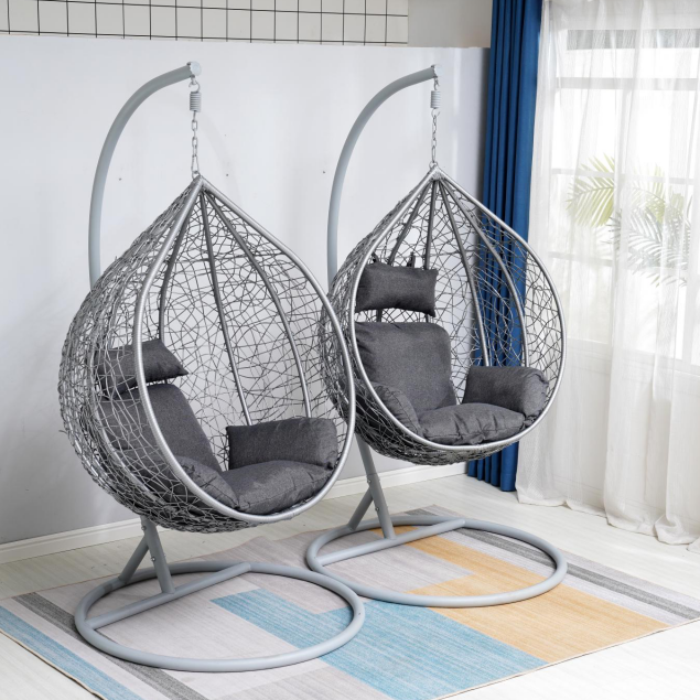 Luxury Comfortable Balcony Egg Chair Hanging Outdoor Garden Swing Chair