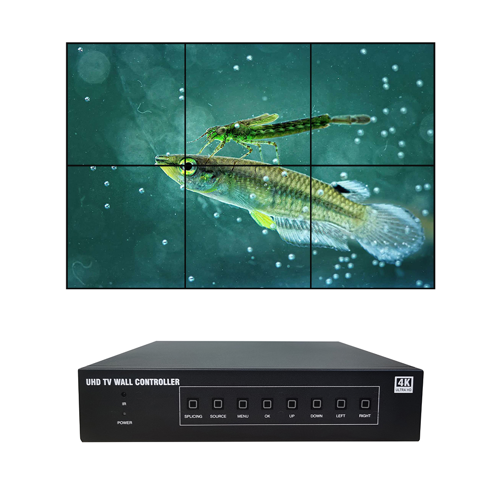 Video wall composite controller 2x2 2x3 3x3 2x3 4K@60hz HDMI 2.0 video game controller wall art