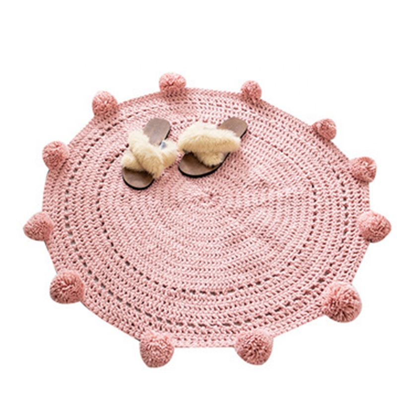 Modern Room Online Handmade Soft Round Baby Bedroom Prayer Nordic Office Floor Rugs Carpet