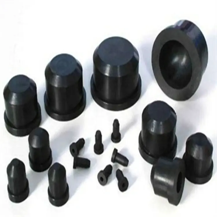 Custom Rubber Molding Services Moulding Rubber Parts Black Color Rubber Feet