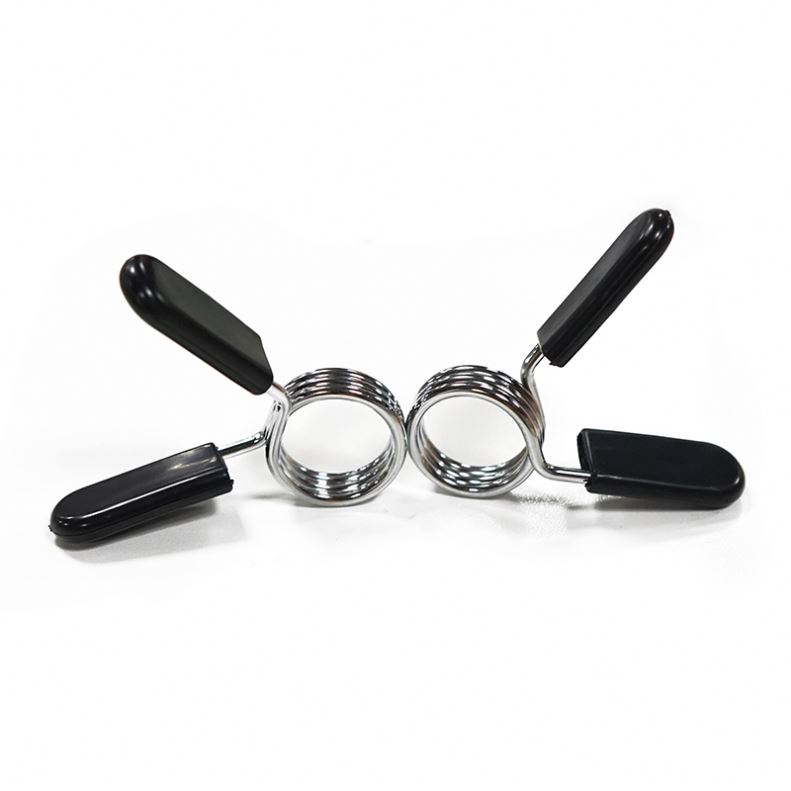 Latest Gym Training Equipment Spring Stainless Steel Barbell Clamp Collars Lock