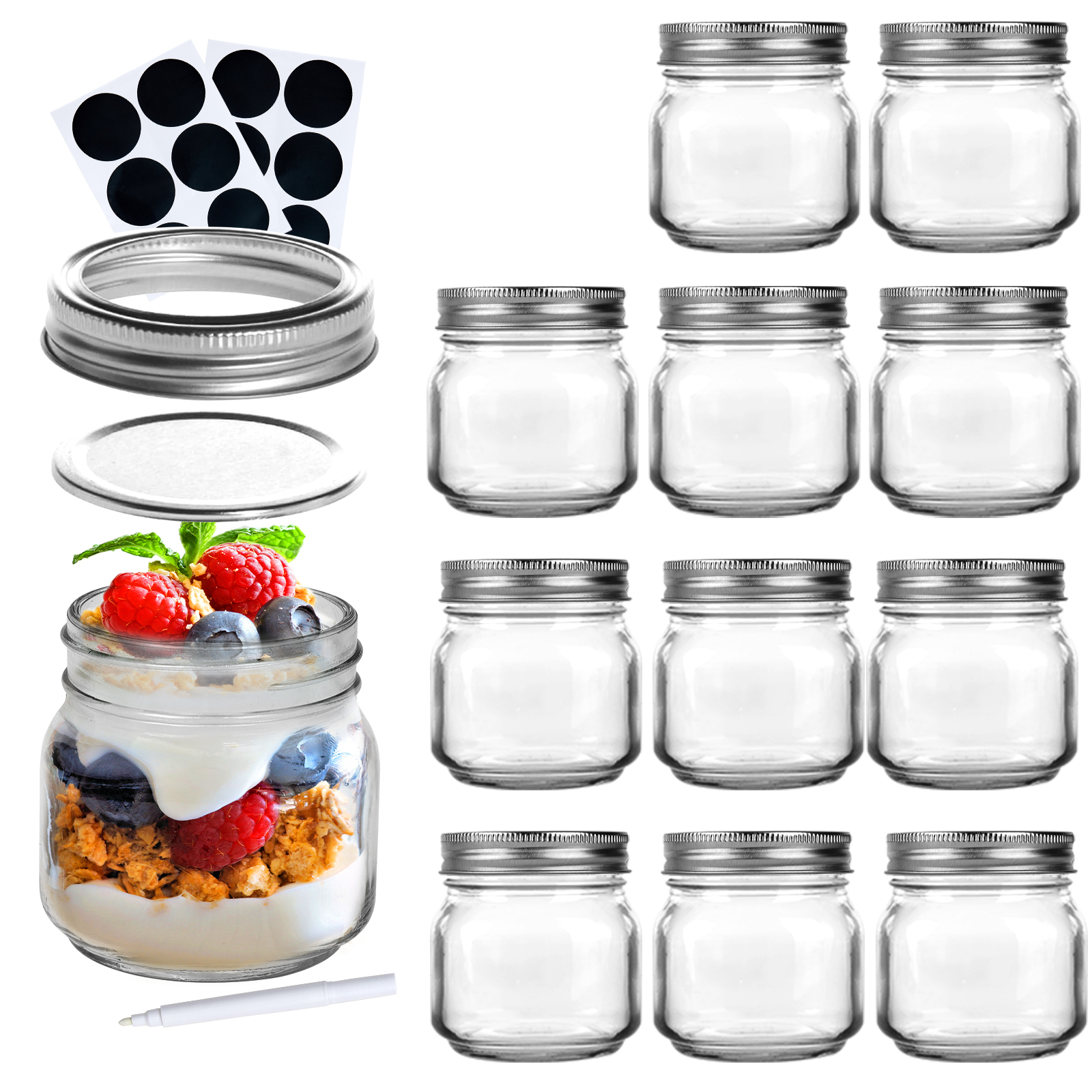 Bocal en verre hermetique