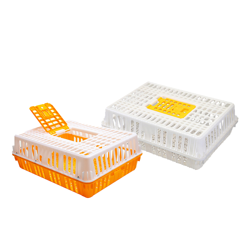 Square Thick Duck Rabbit Poultry Cage Transport Plastic Stackable Chicken Crates Turnover Box Crate with Lid
