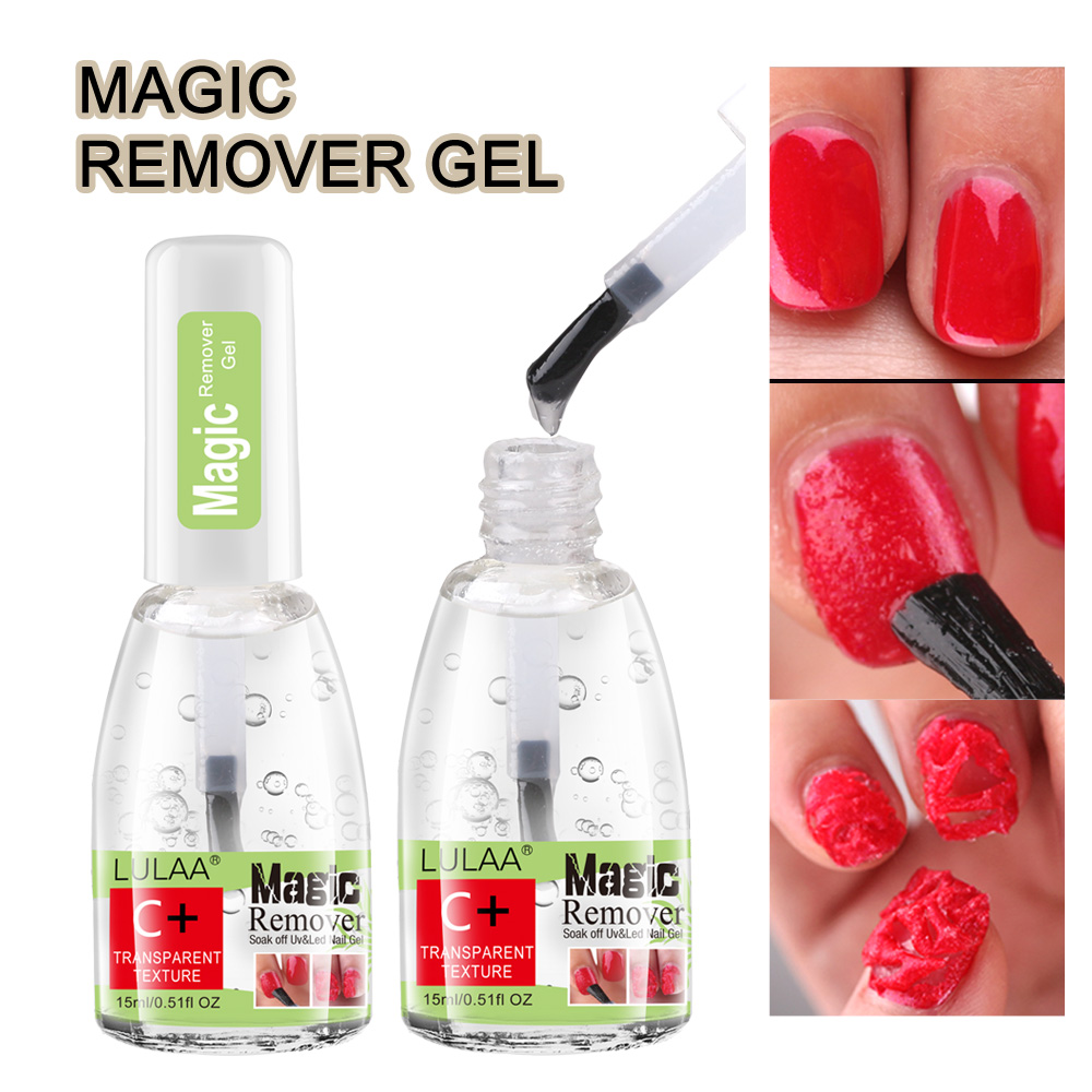 15 ml/Lot Professional Removes Burst Magic Nail Polish Fast With Brush For Nail Gel Polish Remover In Stock Without Damage