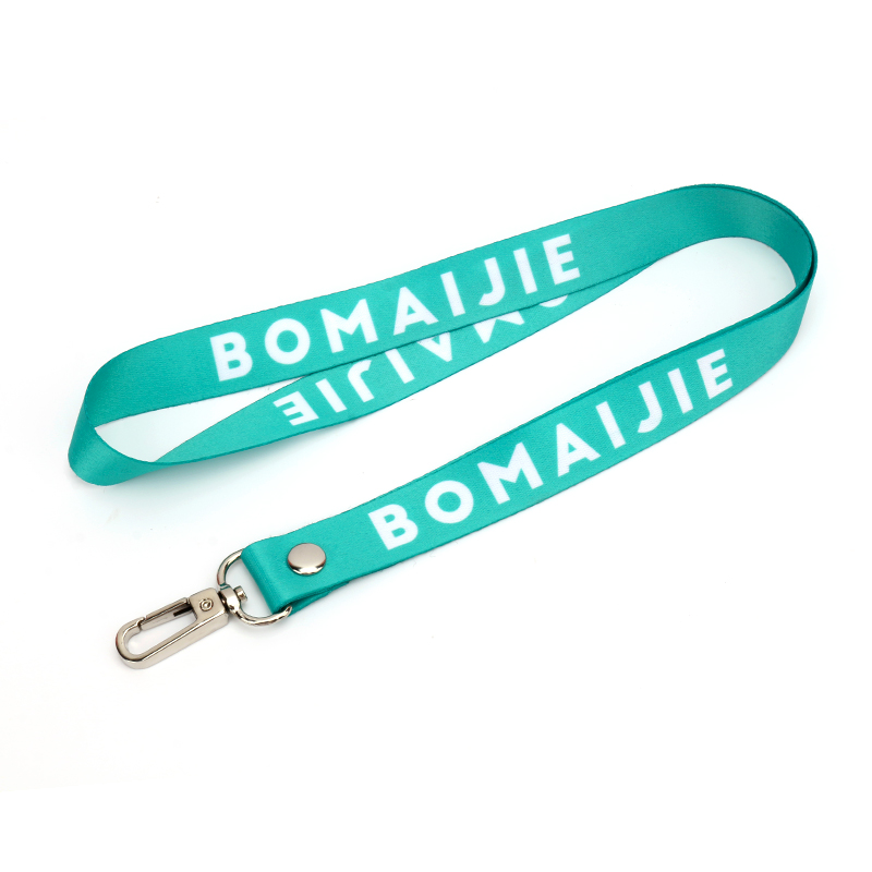 Новый дизайн Bomaijie, печатный шнурок с логотипом на заказ, металлическая лента для удостоверения личности для рекламы 2020
