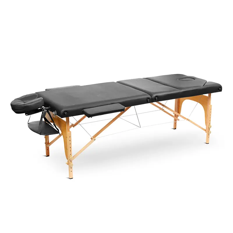 Manual Wood Portable Massage Table Stretcher Portable Massage Bed