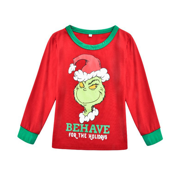 LANANNMOR Christmas style household night clothes parent child pajamas