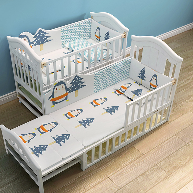 lit bebe China baby wooden crib cot cradle bed