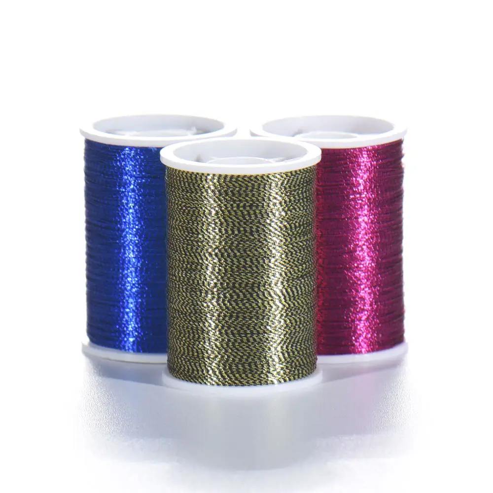 China Wholesale Metallic Thread Yarn Small Cone 25M