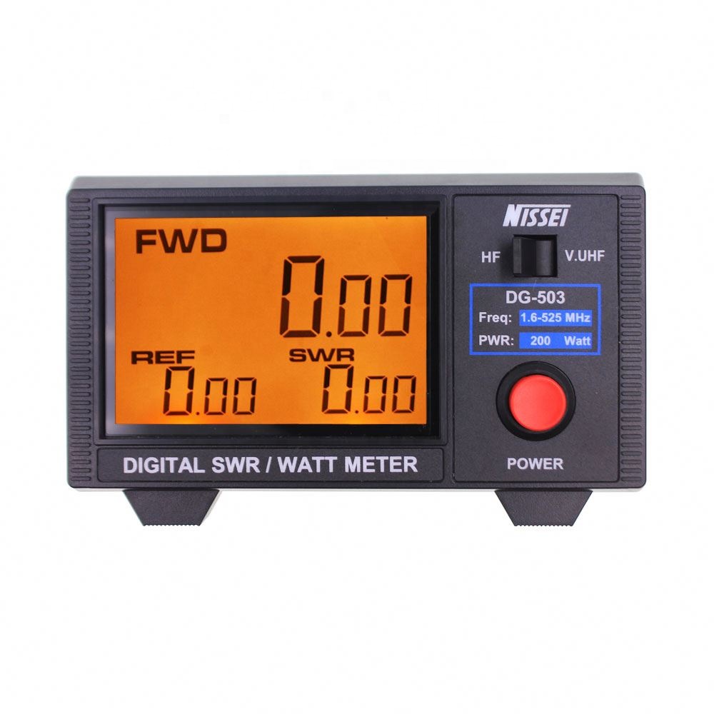 Mariosourcing Original Nissei Dg-503 Digital Lcd 3.5" Swr & Wattmeter 1.6-60 Mhz/125-525 Mhz for Two-Way Radios Walkie Talkie