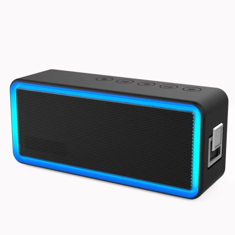 Новый RGB цветной светоизлучающий Настольный динамик Длинный Водонепроницаемый двойной поддержки беспроводной связи светодиодный спортивный динамик для Iphone