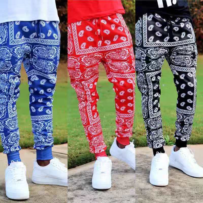 TG038 2021 high quality men trousers casual sports Drawstring cargo trousers fashion pants
