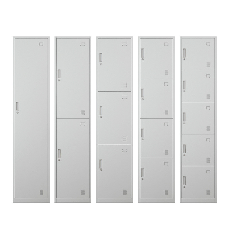 Guangdong factory Hot sale Single Door Clothes Locker 1/2/3/4/5 Door Staff Employee Metal Steel locker for Workers