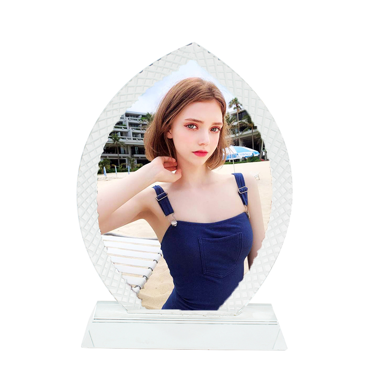 Sublimation crystal frame can be customized glass crystal frame painting
