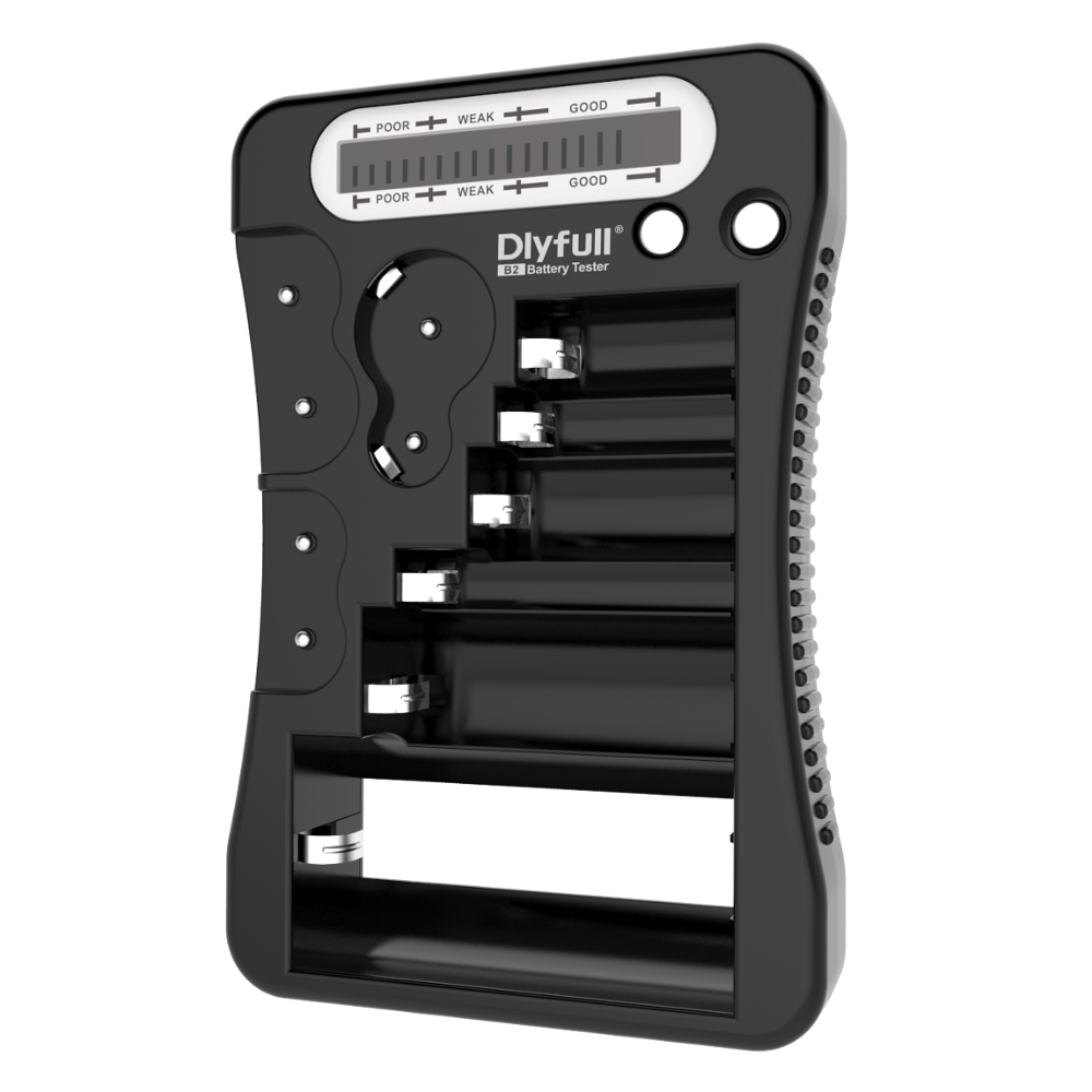 Тестер Аккумуляторов DLYFULL B2 с ЖК-дисплеем для батарей AA/AAA C D 9V CR123A CR2 CRV3 2CR5 CRP2 1,5 V
