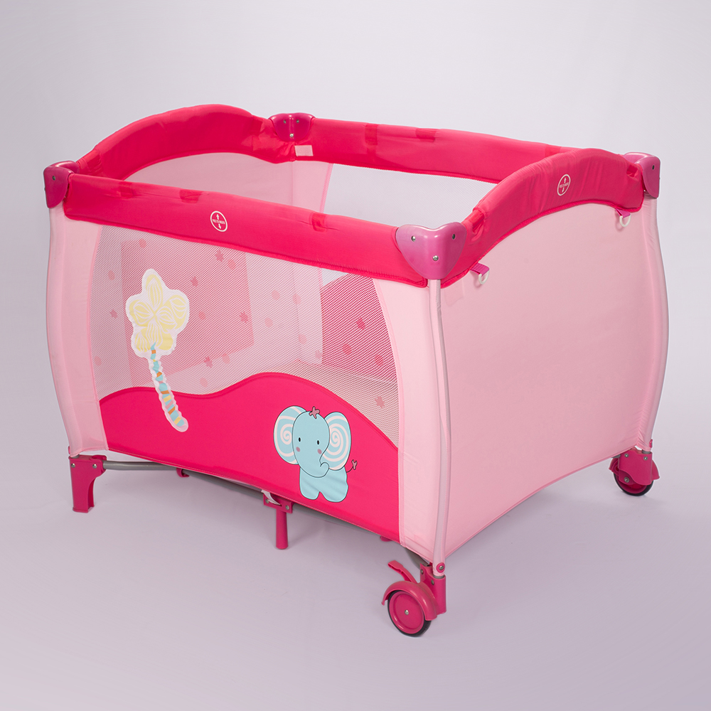 pink kids cribs baby bassinet travle baby bed with canopy