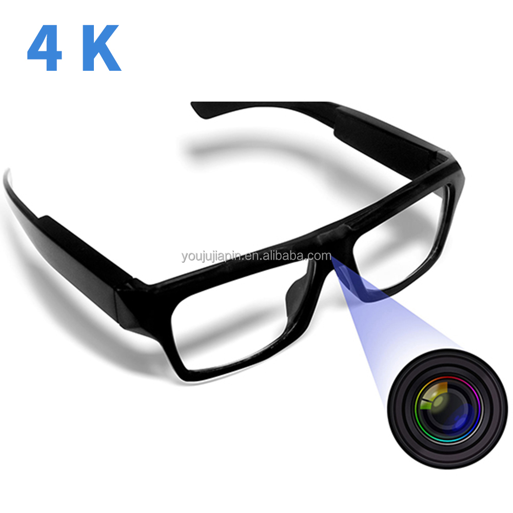 Private mold Glasses full HD 4K well Wearable Mini Camera Hidden Portable Camera glasses Pinhole Hidden Glasses Camera