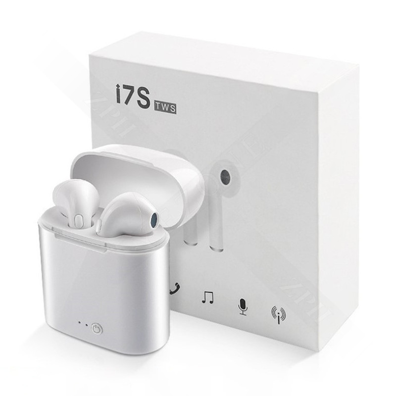 2019 New Arrival Wireless headphone earpod Bluetooth headset with charging case i7s